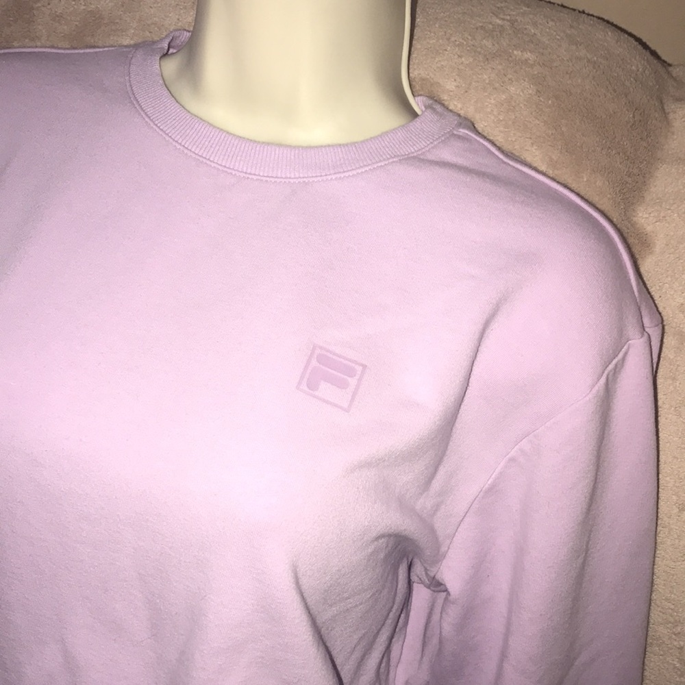 Fila medium light purple sweatshirt 💕 - Picture 2 of 6